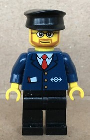 LEGO&reg; Train City Minifigure Railway Conductor Controller Set 7937 60026 - trn223