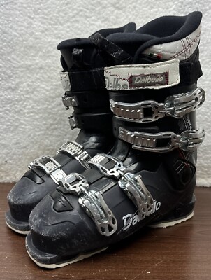 Dalbello Aspire Flex Index 65 Black Ski Boots US Sz 7 Men Mondo 24.5 Euro 39