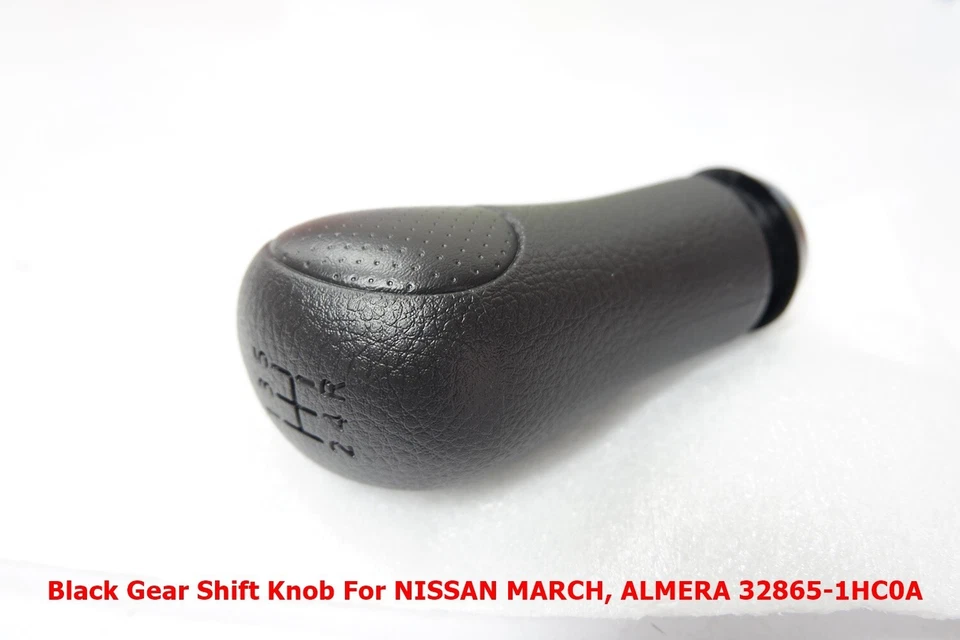 Bota de perilla de cambio de marchas manual P U 5 velocidades para Nissan March Almera 32865-1HC0A Foto 4 de 4
