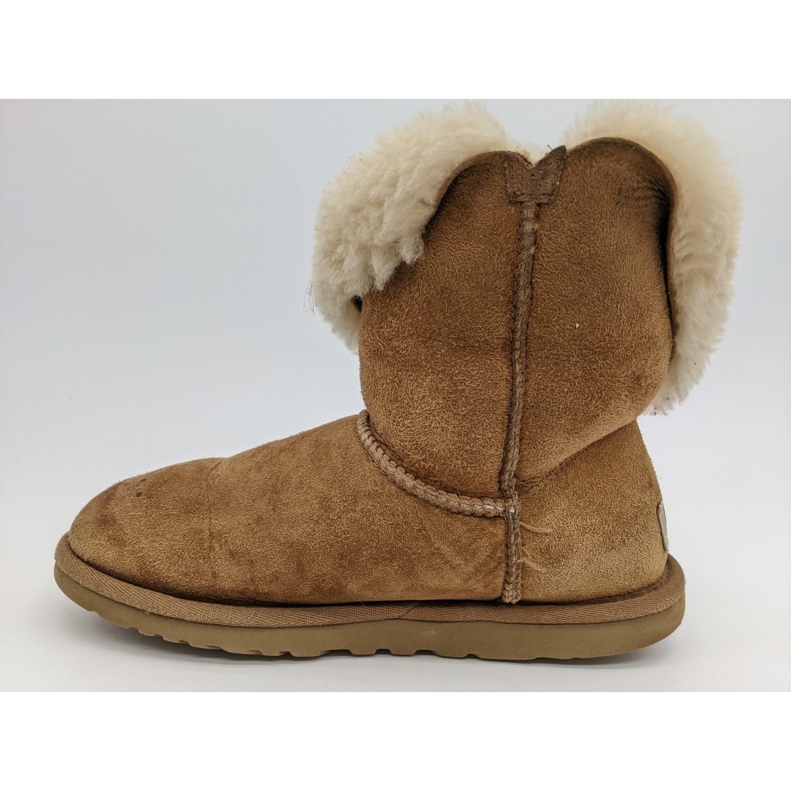 Ugg Bailey Single Button Brown Suede Shearling Li… - image 2