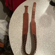 Vintage Brauer Bros. Ammo Belt Brown Leather 182 M