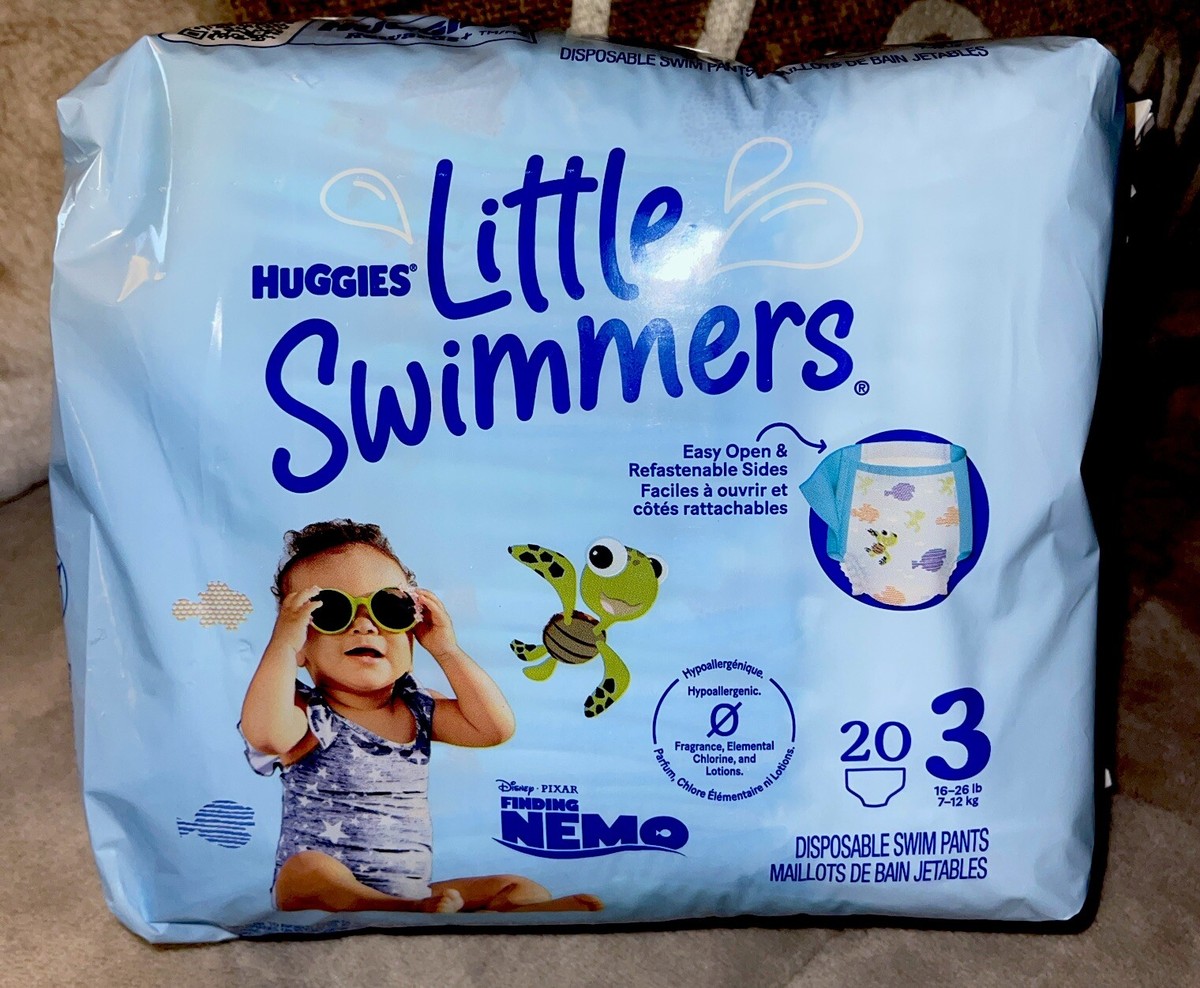 Huggies Little Swimmers Baby Swim Diapers Size Small 20 Count 40 Total  Nemo!
