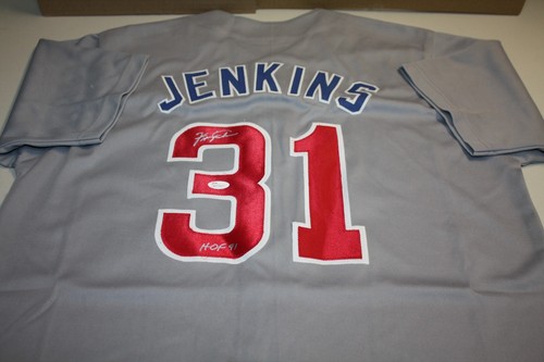 CHICAGO CUBS FERGUSON JENKINS #31 SIGNED CUSTOM ROAD JERSEY HOF 1991 JSA WIT! - 第 1/3 張圖片