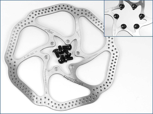 160mm HS1 Rotor Bike Disc Brake 6 Bolt Universal Mountain Bicycle MTB ...