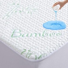 King mattress protector,breathable bamboo viscose waterproof king mattress cover