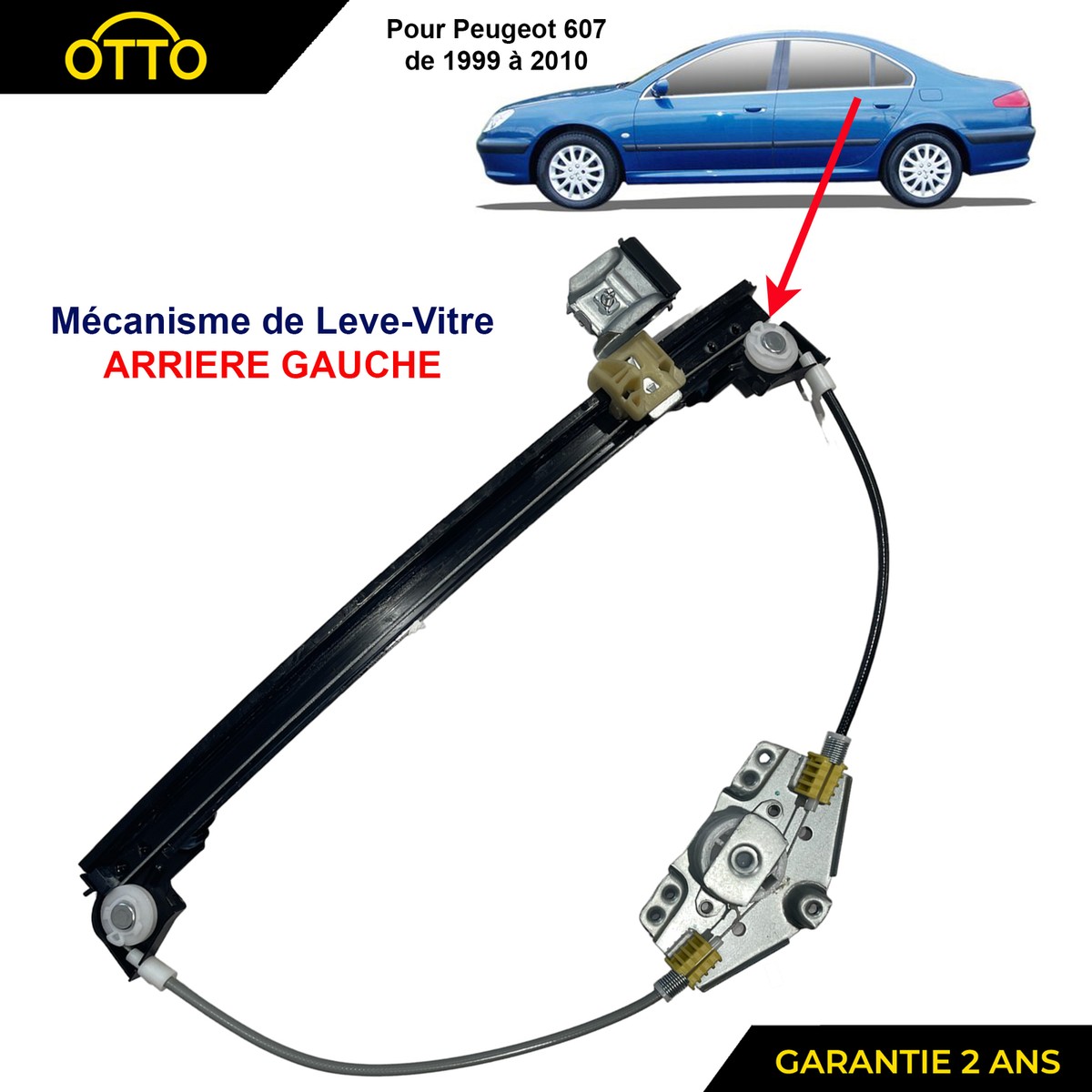 Lève-vitre électrique Arrière Gauche D'occasion - Réf. 922396
