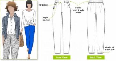 Style Arc Schnittmuster Lola Hose Größen 18-30