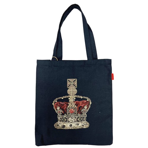 Signare Tapestry Flat Tote Bag Crown / Royal Guard Woven Tapestry Shopper Bag - 第 2/31 張圖片