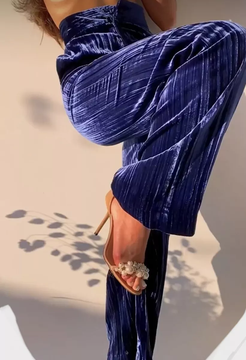 Zara top velvet trousers