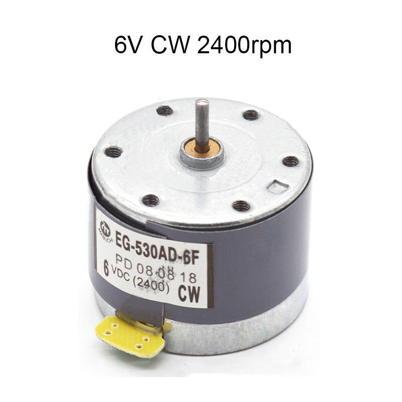 EG-530AD-2B/2F 6 9 12V 2400RPM CCW (CW) Rotation Tape Recorder Spindle ...