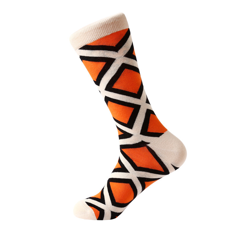 5 Pairs Mens Cotton Socks Lot Warm Novelty Argyle Stripe Casual Dress Socks 912 eBay