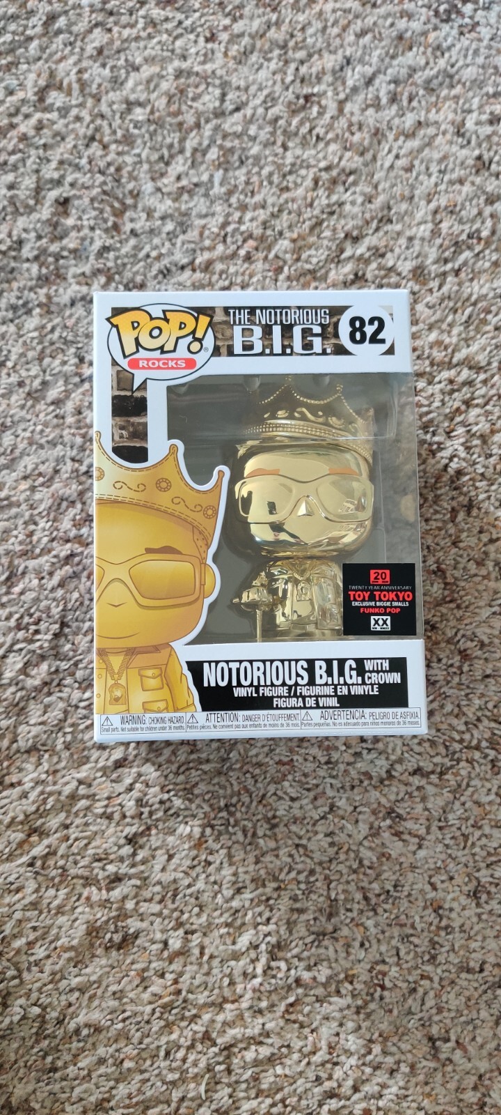 Funko Pop! Vinyl: Notorious B.i.g. With Crown (Chrome Gold) - Toy Tokyo 82