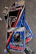Cornhole Laminated Board Wraps Falcons/Texans 2 