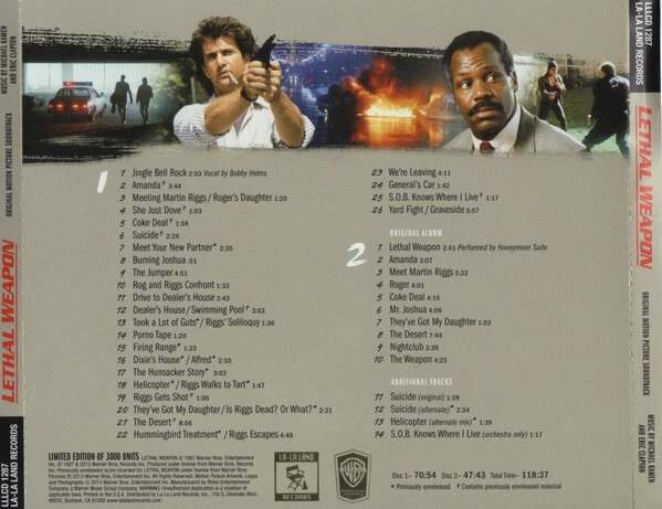Michael Kamen & Eric Clapton-Lethal Weapon 1-4 (1987-1998) Complete Scores 8CDs - Bild 2 von 4