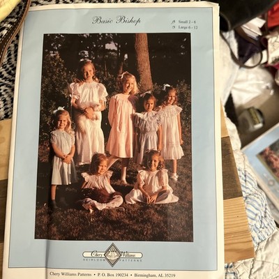 Chery Williams Sewing Pattern Basic Bishop Dress Small 2-6 Girls Uncut
