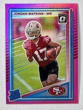 2025 Panini Donruss Optic - Jordan Watkins RC - Rated Rookie Pink