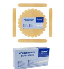 Romed Mundspatel aus Holz (2 x 100 St&uuml;ck)