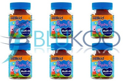 Vitabiotic Wellkid Peppa Pig Multi-Vits - 30 Gummis (6er Pack)
