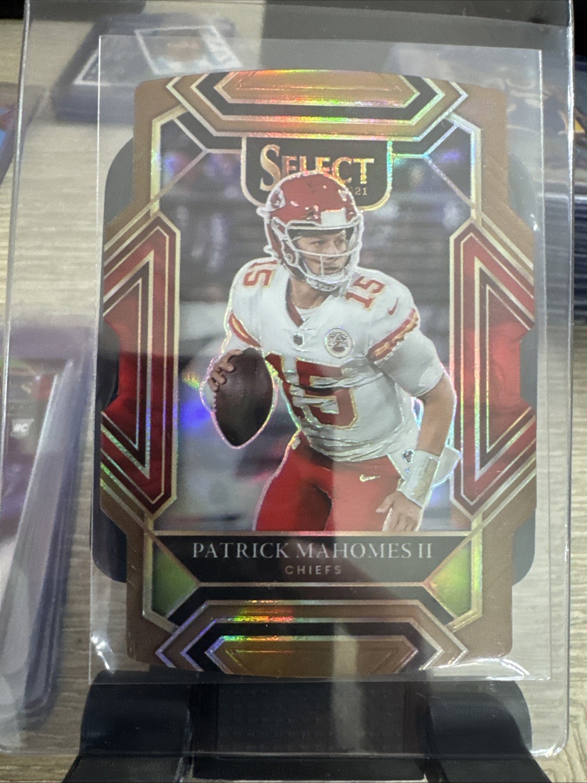 2021 Panini Select Club Level Patrick Mahomes II #202 Copper Prizm Die-Cut /199