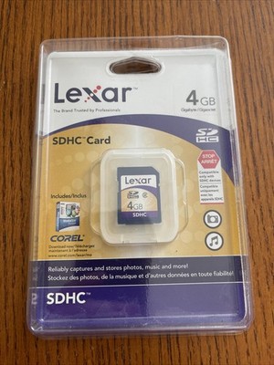 Lexar 4 GB SDHC Card - OEM - (SD4GB-711) New in Sealed Packaging