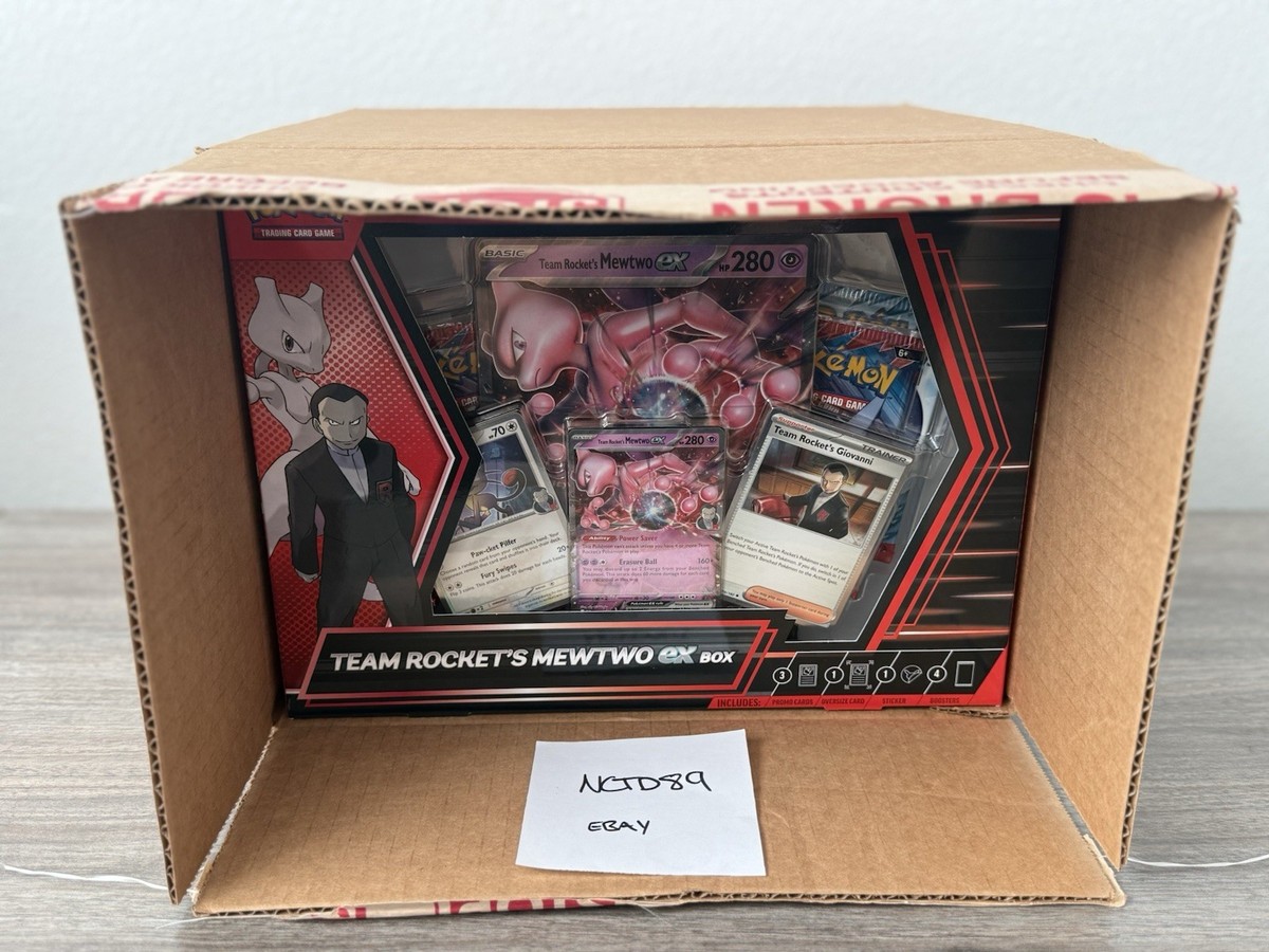 pokemon tcg cards team rocket's mewtwo ex box You dont need to spend time building it just open the box and start playing Team Rockets Mewtwo ex Box