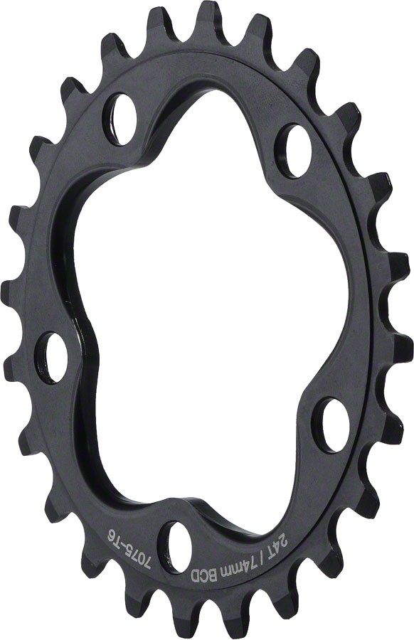 Dimension Inner Chainring 30t 74 BCD Single Speed 3/32 in Aluminum Black