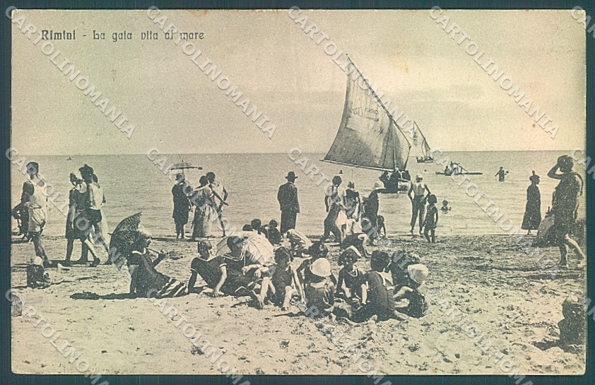 Rimini Città Spiaggia cartolina JK4079