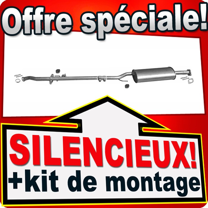 Silencieux intermédiaire renforcé pour Mazda Tribute et Ford Maverick 2.0 124CH de qualité supérieure