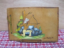 Lake Okoboji-- Iowa --Leather-Suede Handmade Photo Album With Photos