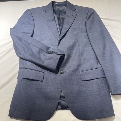 Hart Schaffner Marx Men s New York Fit Blazer Sport Coat Blue Worsted Wool 38S