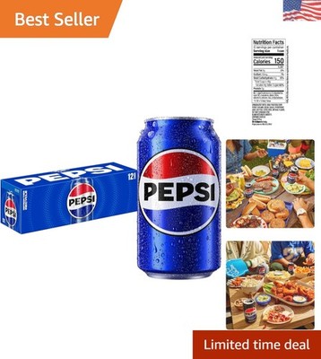 Caffeine Free Pepsi Cola - 12 Count of 12 Oz Cans, A Classic American Beverage