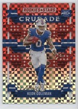 2024 Panini Rookies & Stars Crusade Red Plaid Keon Coleman #C-KCN 1m80