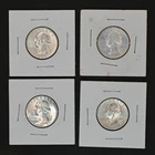 Four Washington Silver Quarters Lot / 1964-D 1964 1964 1964    Lot BC105