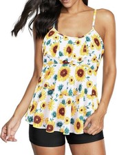 American Trends Two Piece Bathing Suit for Women Tankini Swimsuit Plus Size 5XL