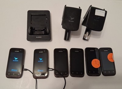 Lot 6 Bluebird EF400 Devices for Parts /Repair Two RFR900 ONE 1SC - EF400 Cradle