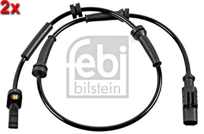 FEBI 2x Rear ABS Speed Sensor Left Right For FIAT Panda Van 12- 51890528