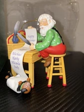 Santas Helper Christmas List with Dog Ornament by Eckerd Holiday Classic Box