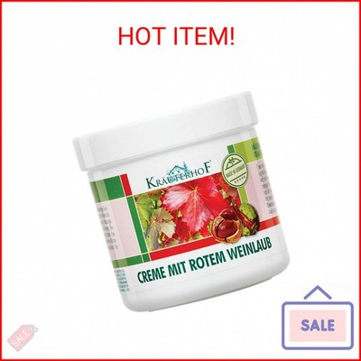Krauterhof Horse Chestnut & Red Vine Cream for Varicose Veins, Aching Legs - 250