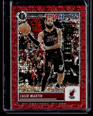 CALEB MARTIN 2023-24 HOOPS PREMIUM STOCK RED DISCO 019/149 MIAMI HEAT #187