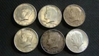 Lot of 6 - 1964 Kennedy Half Dollars From A Local Estate