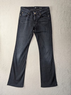 7 For All Mankind Kimmie Bootcut Jeans Womens 30 Dark Blue Wash Stretch 7FAM