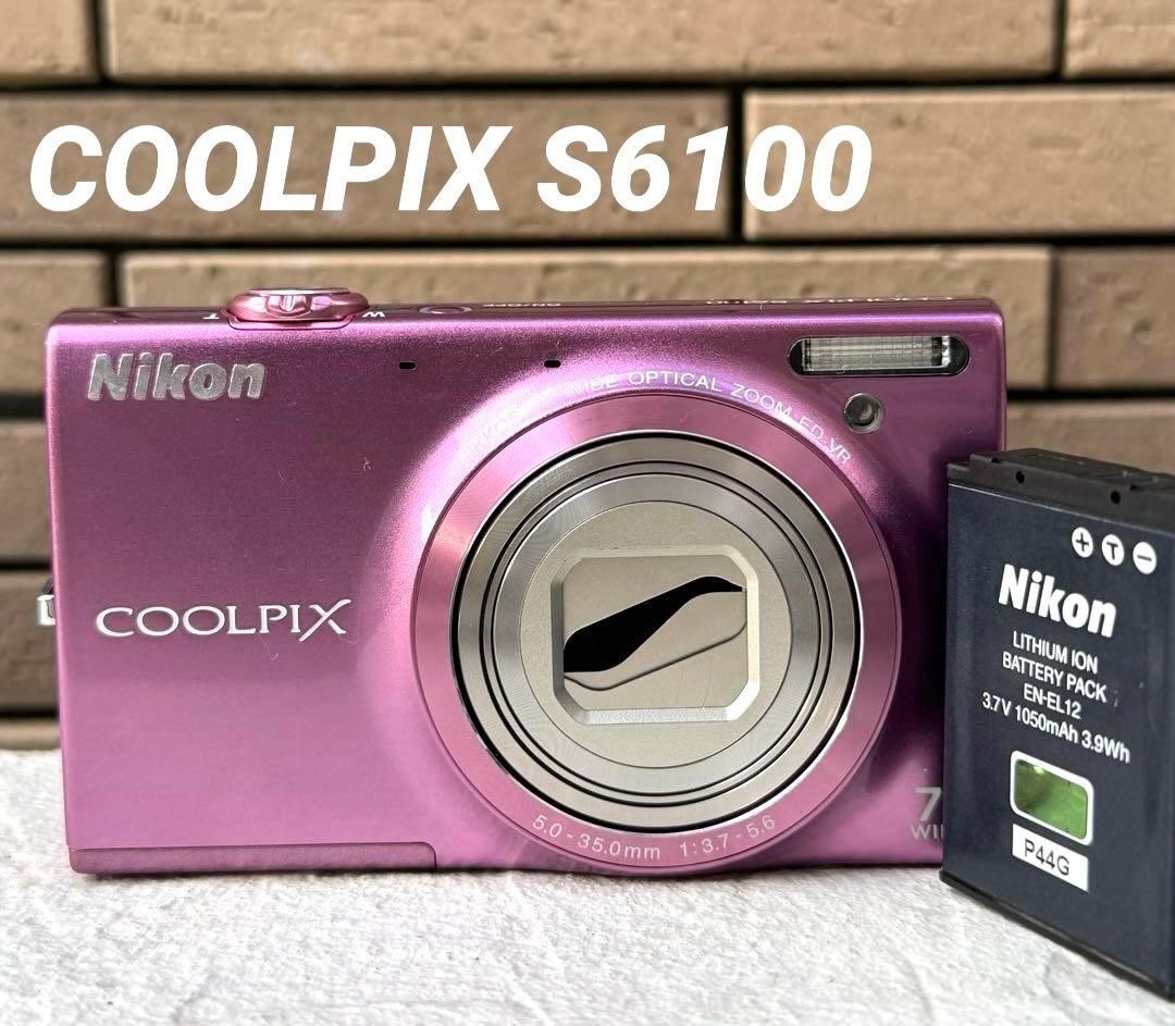 Nikon COOLPIX S6100 Pink Digital Camera 16.0MP 7x Optical Zoom