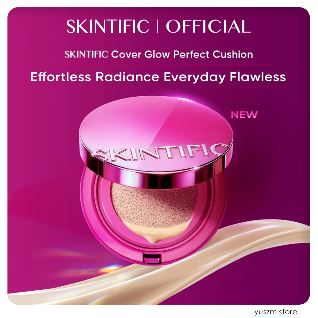 SKINTIFIC Cover Glow Perfect Pink Cushion | Long-Lasting Radiant