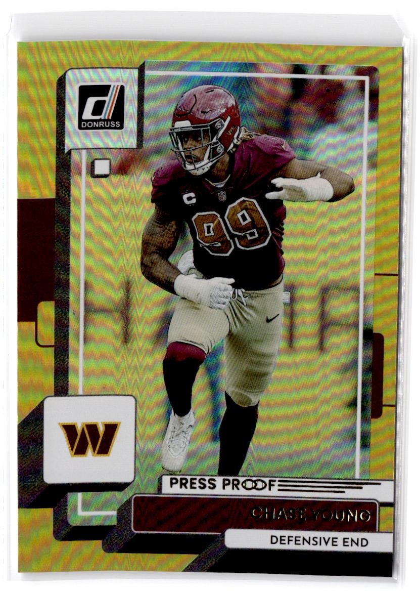 2022 Donruss Chase Young #183 Premium Press Proof Washington Commanders