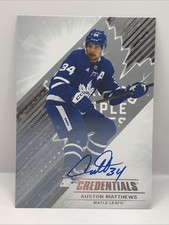 2024-25 Upper Deck Credentials Auto Auston Matthews #34 Autograph Maple Leafs