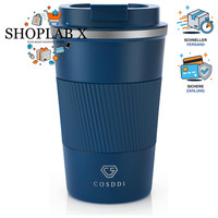 Thermobecher Edelstahl 380Ml Vakuum Auslaufsicher Reisebecher Mit Deckel