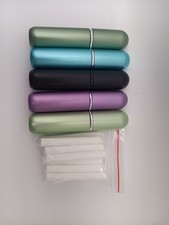 Essential Oil Inhaler, 5 Empty Nasal Aromatherapy Inhalers with 10 Cotton Wicks