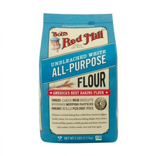 Bob's Red Mill Unbleached White All-Purpose Baking Flour - 5 lb - Case of 4