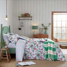 BNWT Joules Indienne Floral 100% Cotton Reversible Double Bedding Set RRP £85