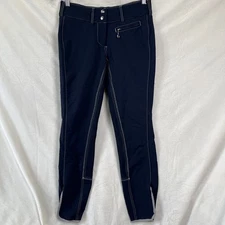 Goode Rider Womens Navy Equestrian Breeches 28 L Jodhpurs Horse Riding Pants